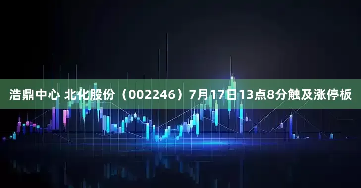浩鼎中心 北化股份（002246）7月17日13点8分触及涨停板